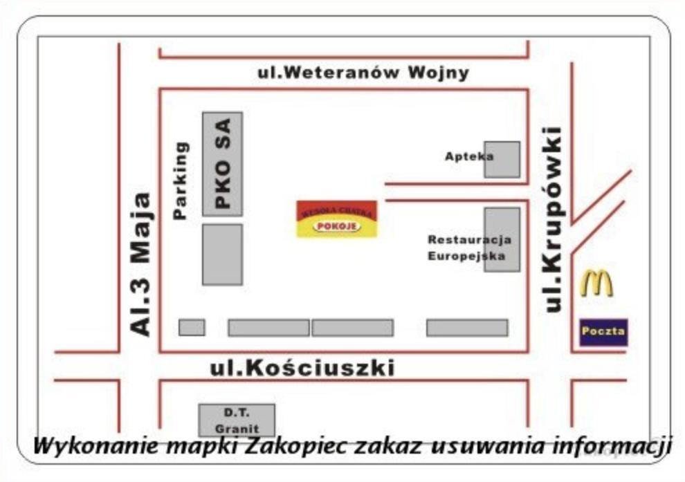 Wesola Chatka Zakopane - Krupowki 37A -Centrum المظهر الخارجي الصورة